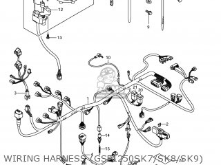 WIRING HARNESS (GSF1250SK7/SK8/SK9) - GSF1250SA BANDIT 2009 (K9) CALIFORNIA (E33)