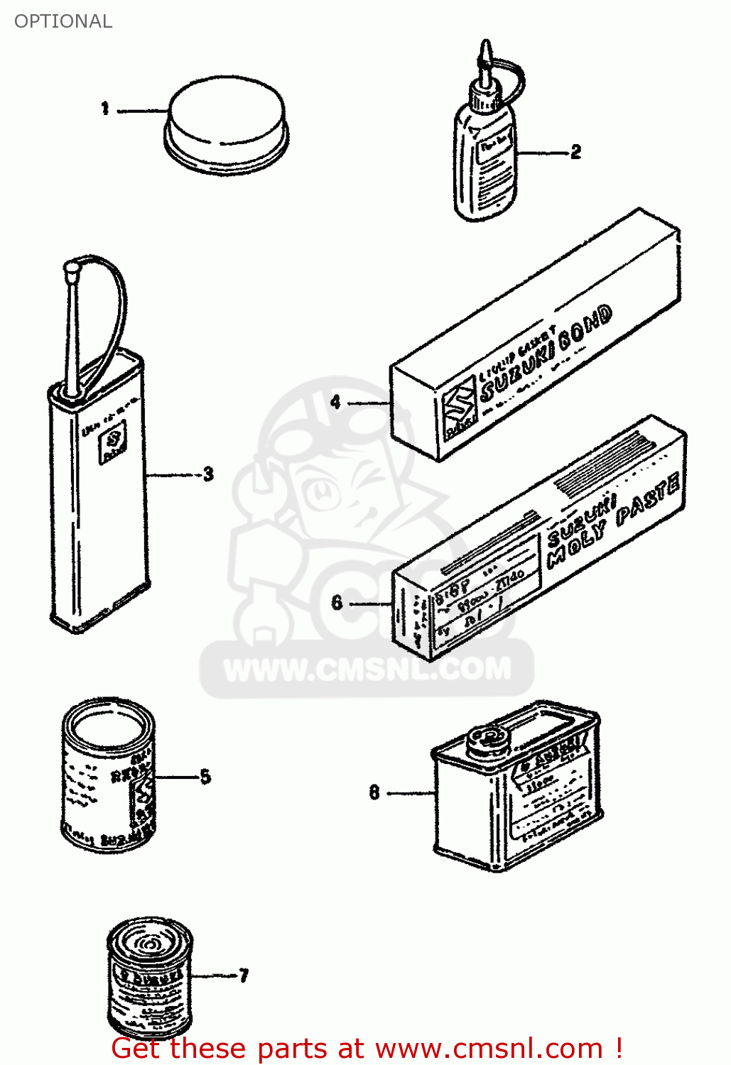 OPTIONAL GSF400 1991 (M) (E02 E04 E16 E21 E22 E24 E25 E34 E53)