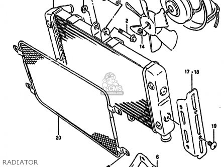 RADIATOR - GSF400 1991 (M) (E02 E04 E16 E21 E22 E24 E25 E34 E53)
