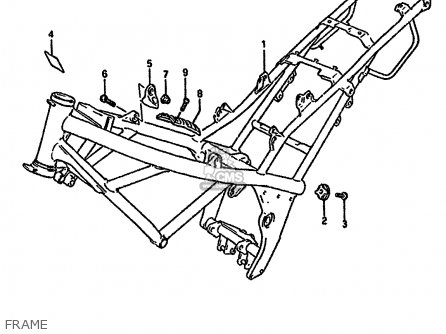 FRAME - GSF400 1991 (M) (E02 E04 E16 E21 E22 E24 E25 E34 E53)