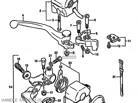HANDLE SWITCH (E30) - GSF400 1991 (M) (E02 E04 E16 E21 E22 E24 E25 E34 E53)