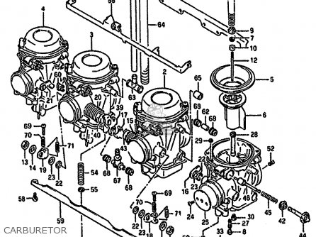 CARBURETOR - GSF400 1992 (N) (E02 E04 E16 E21 E22 E25 E30 E34 E53)