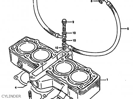 CYLINDER - GSF400 1992 (N) (E02 E04 E16 E21 E22 E25 E30 E34 E53)