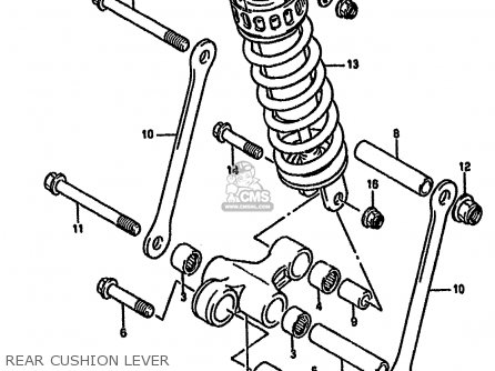 REAR CUSHION LEVER - GSF400 1992 (N) (E02 E04 E16 E21 E22 E25 E30 E34 E53)