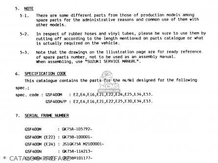 * CATALOG PREFACE * - GSF400 1992 (N) (E02 E04 E16 E21 E22 E25 E30 E34 E53)