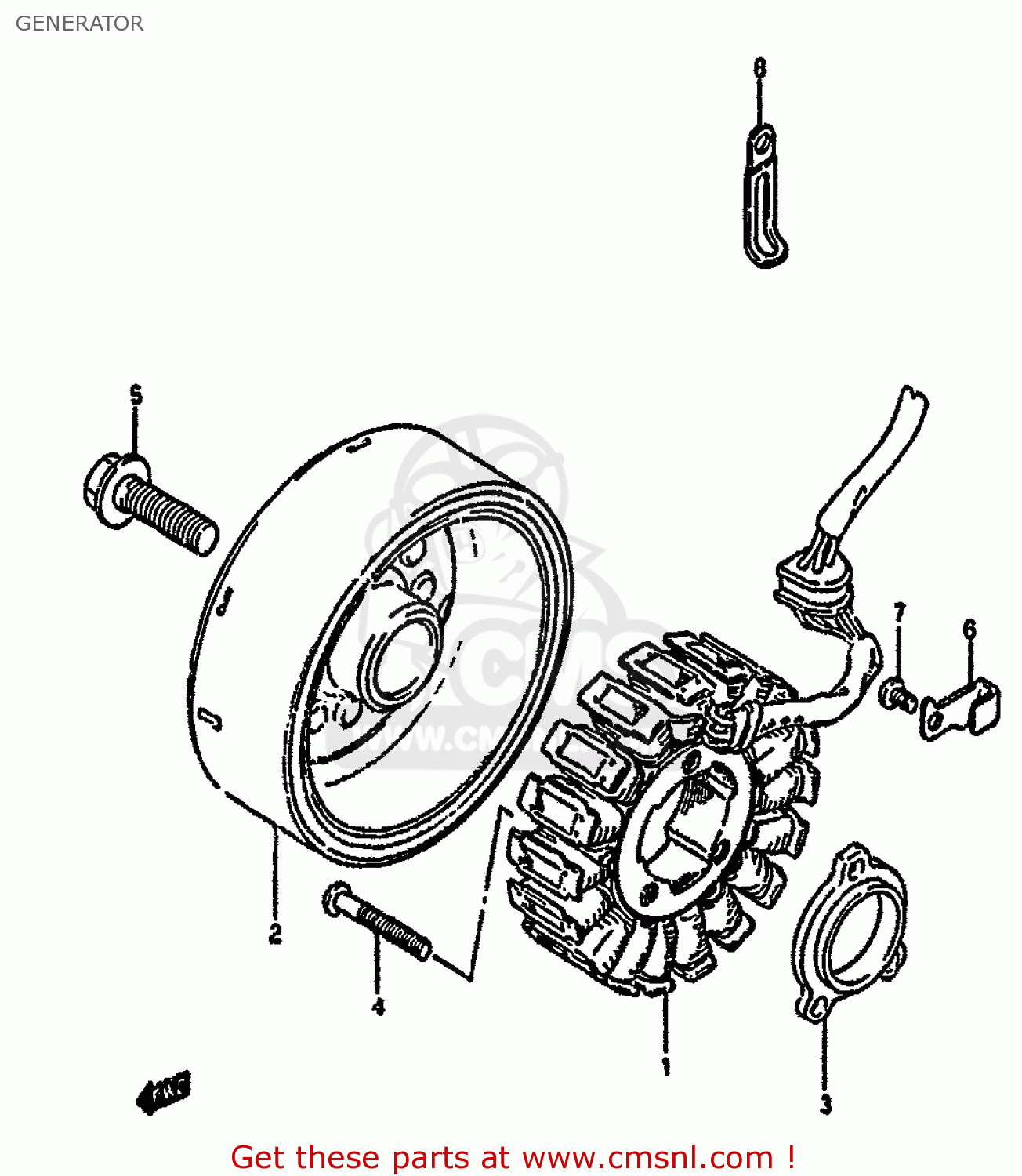 GENERATOR GSF400 1993 (P) (E02 E04 E16 E21 E22 E25 E30 E34 E53)