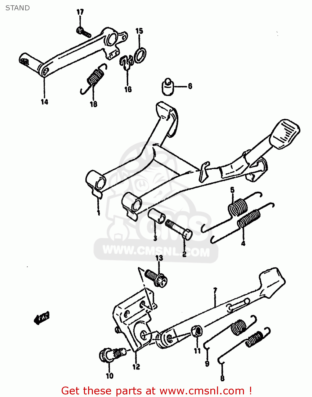 STAND GSF400 1993 (P) (E02 E04 E16 E21 E22 E25 E30 E34 E53)