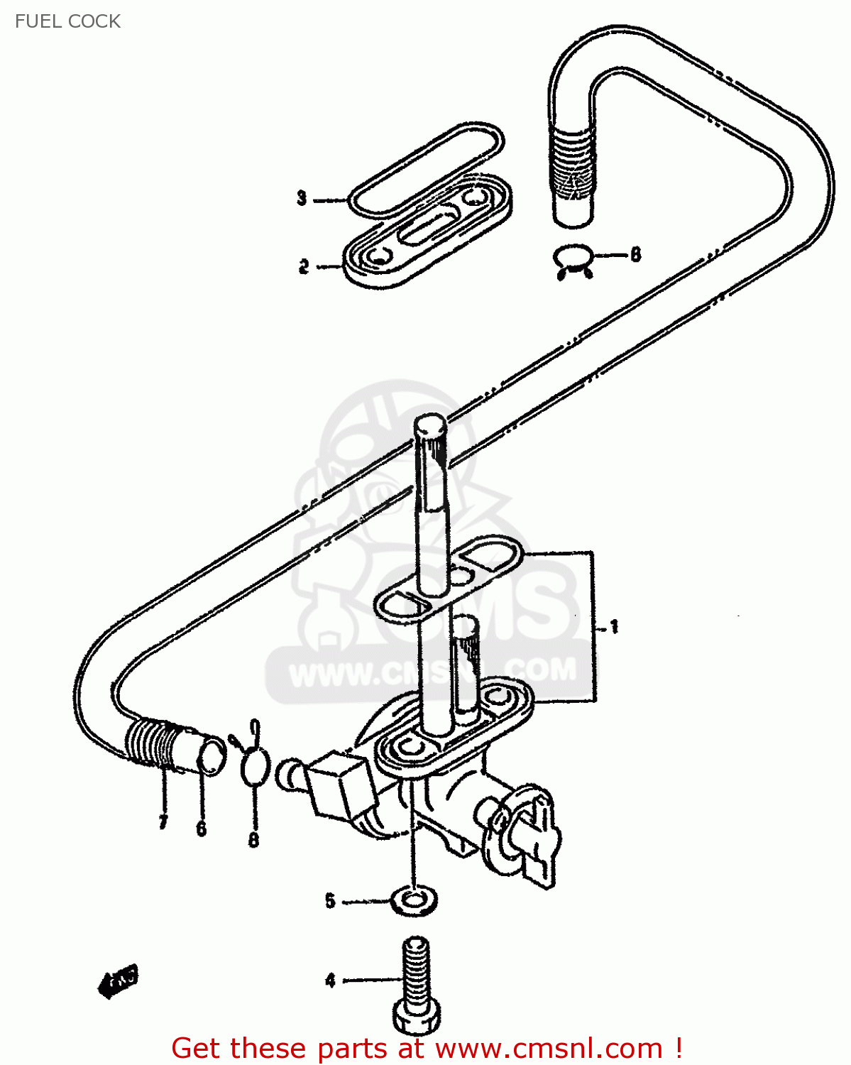 FUEL COCK GSF400 1993 (P) (E02 E04 E16 E21 E22 E25 E30 E34 E53)