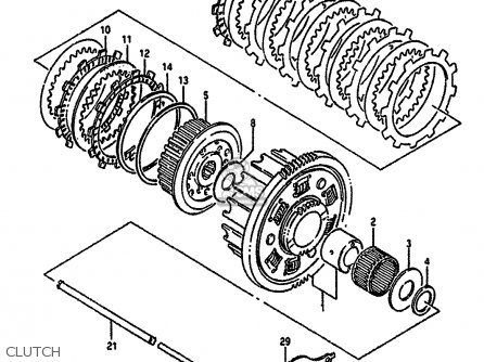 CLUTCH - GSF400 1993 (P) (E02 E04 E16 E21 E22 E25 E30 E34 E53)