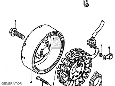 GENERATOR - GSF400 1993 (P) (E02 E04 E16 E21 E22 E25 E30 E34 E53)