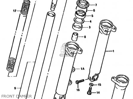 FRONT DAMPER - GSF400 1993 (P) (E02 E04 E16 E21 E22 E25 E30 E34 E53)