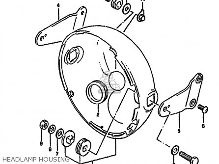 HEADLAMP HOUSING - GSF400 1993 (P) (E02 E04 E16 E21 E22 E25 E30 E34 E53)