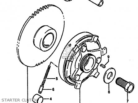 STARTER CLUTCH - GSF400 1993 (P) (E02 E04 E16 E21 E22 E25 E30 E34 E53)