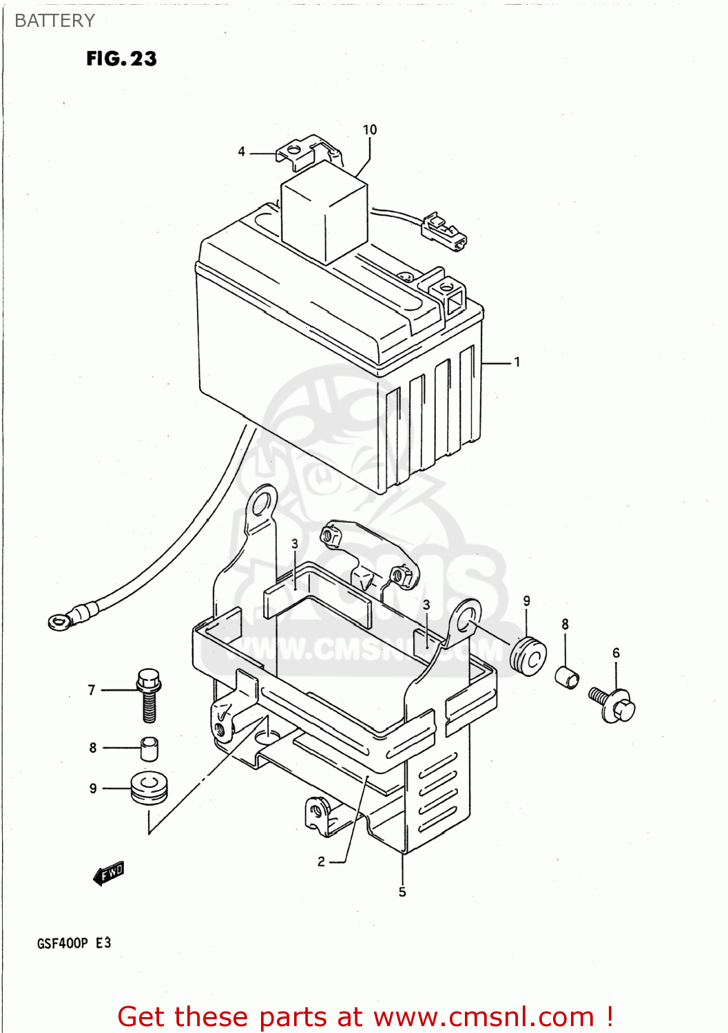 BATTERY GSF400 BANDIT 1991 (M) USA (E03)