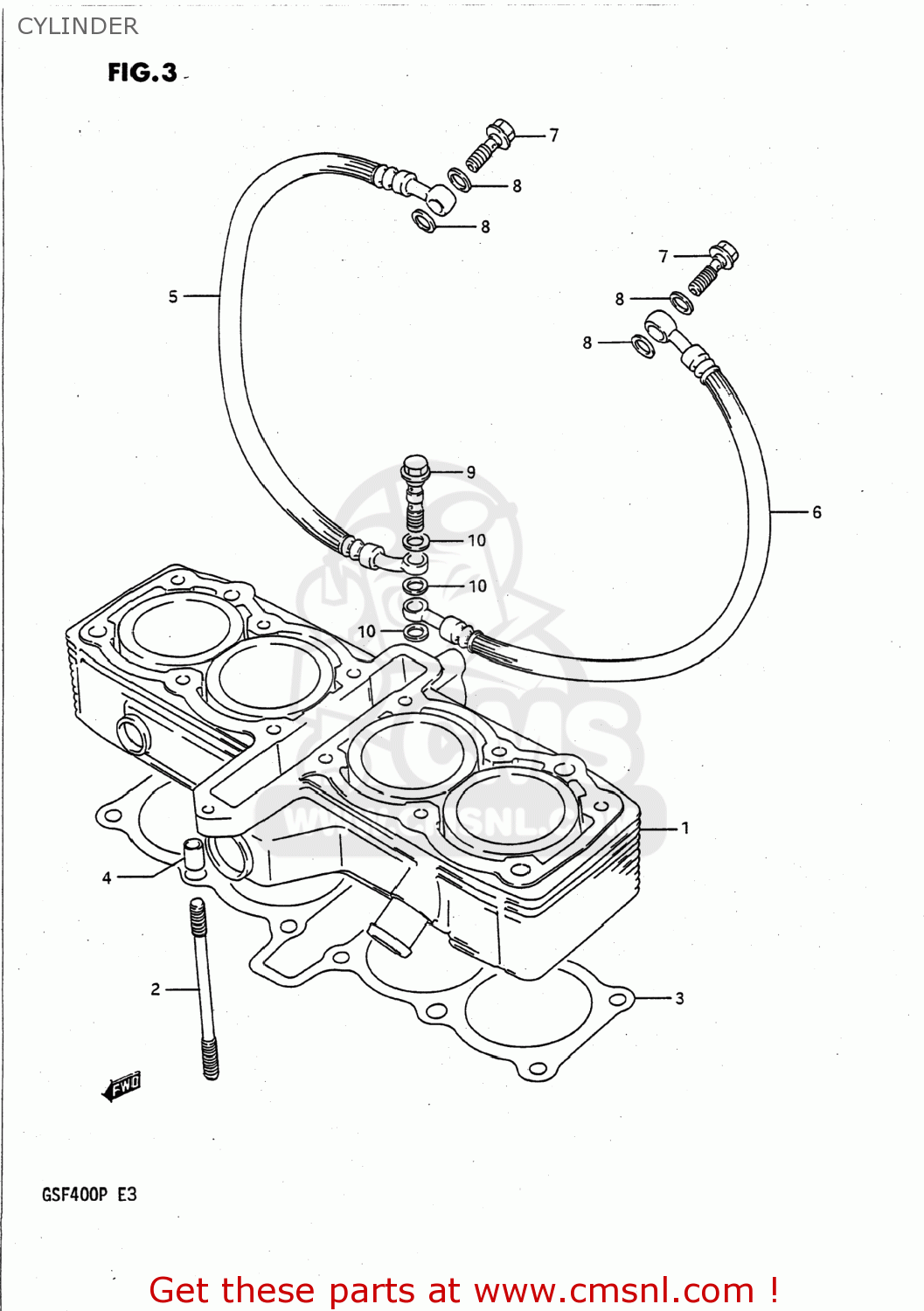 CYLINDER GSF400 BANDIT 1991 (M) USA (E03)