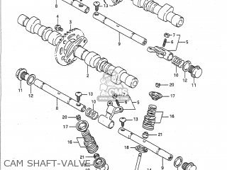 CAM SHAFT-VALVE - GSF400 BANDIT 1991 (M) USA (E03)