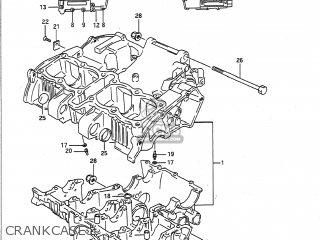 CRANKCASE - GSF400 BANDIT 1991 (M) USA (E03)