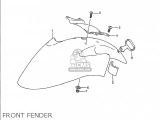 FRONT FENDER - GSF400 BANDIT 1991 (M) USA (E03)