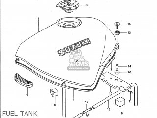 FUEL TANK - GSF400 BANDIT 1991 (M) USA (E03)