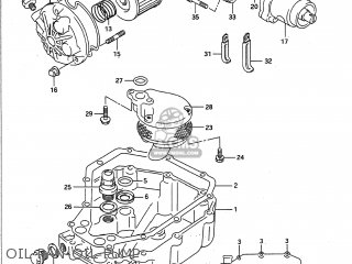 OIL PAN-OIL PUMP - GSF400 BANDIT 1991 (M) USA (E03)