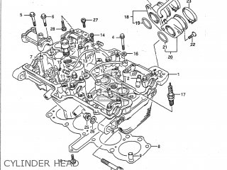 CYLINDER HEAD - GSF400 BANDIT 1992 (N) USA CALIFORNIA (E03 E33)