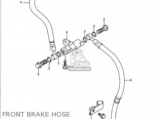 FRONT BRAKE HOSE - GSF400 BANDIT 1992 (N) USA CALIFORNIA (E03 E33)
