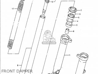 FRONT DAMPER - GSF400 BANDIT 1992 (N) USA CALIFORNIA (E03 E33)
