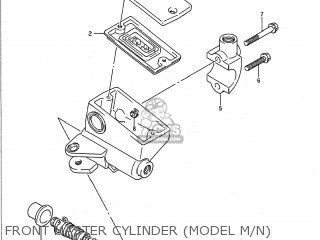 FRONT MASTER CYLINDER (MODEL M/N) - GSF400 BANDIT 1992 (N) USA CALIFORNIA (E03 E33)