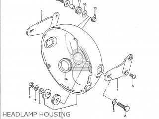 HEADLAMP HOUSING - GSF400 BANDIT 1992 (N) USA CALIFORNIA (E03 E33)