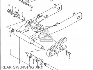 REAR SWINGING ARM - GSF400 BANDIT 1992 (N) USA CALIFORNIA (E03 E33)