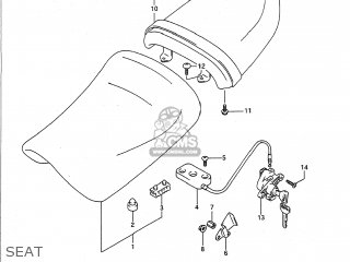 SEAT - GSF400 BANDIT 1992 (N) USA CALIFORNIA (E03 E33)