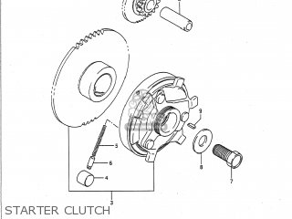STARTER CLUTCH - GSF400 BANDIT 1992 (N) USA CALIFORNIA (E03 E33)