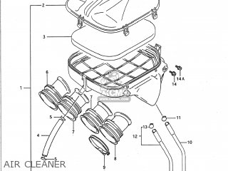 AIR CLEANER - GSF400 BANDIT 1993 (P) USA CALIFORNIA (E03 E33)