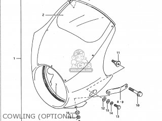 COWLING (OPTIONAL) - GSF400 BANDIT 1993 (P) USA CALIFORNIA (E03 E33)