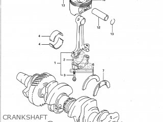 CRANKSHAFT - GSF400 BANDIT 1993 (P) USA CALIFORNIA (E03 E33)