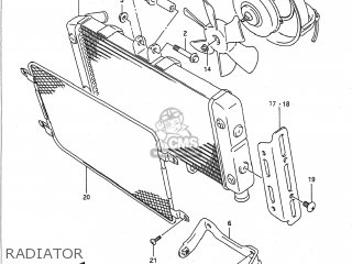 RADIATOR - GSF400 BANDIT 1993 (P) USA CALIFORNIA (E03 E33)