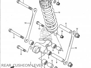 REAR CUSHION LEVER - GSF400 BANDIT 1993 (P) USA CALIFORNIA (E03 E33)