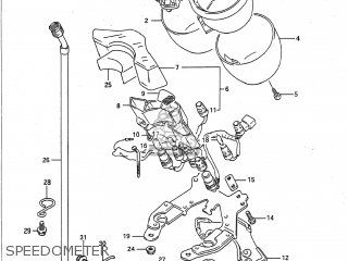 SPEEDOMETER - GSF400 BANDIT 1993 (P) USA CALIFORNIA (E03 E33)