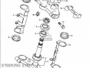 STEERING STEM - GSF400 BANDIT 1993 (P) USA CALIFORNIA (E03 E33)