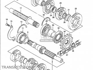 TRANSMISSION - GSF400 BANDIT 1993 (P) USA CALIFORNIA (E03 E33)