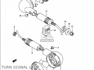 TURN SIGNAL LAMP - GSF400 BANDIT 1993 (P) USA CALIFORNIA (E03 E33)