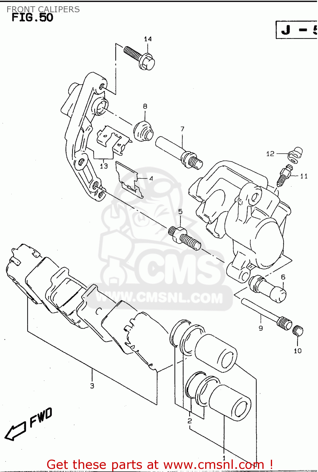 FRONT CALIPERS GSF600 1997 (V) (E02 E04 E17 E18 E22 E25 E34) / P37