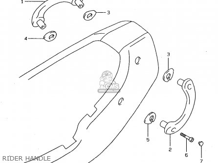 RIDER HANDLE - GSF600 1997 (V) (E02 E04 E17 E18 E22 E25 E34) / P37