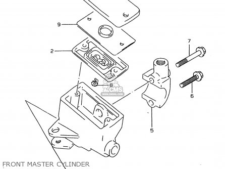 FRONT MASTER CYLINDER - GSF600 1997 (V) (E02 E04 E17 E18 E22 E25 E34) / P37