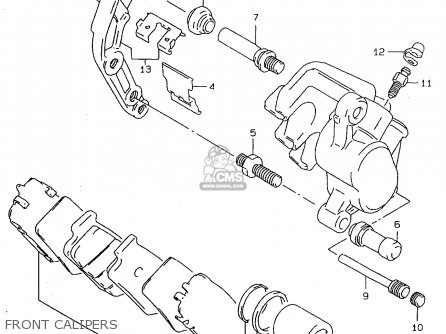 FRONT CALIPERS - GSF600 1998 (W) (E02 E04 E17 E18 E22 E25 E34)