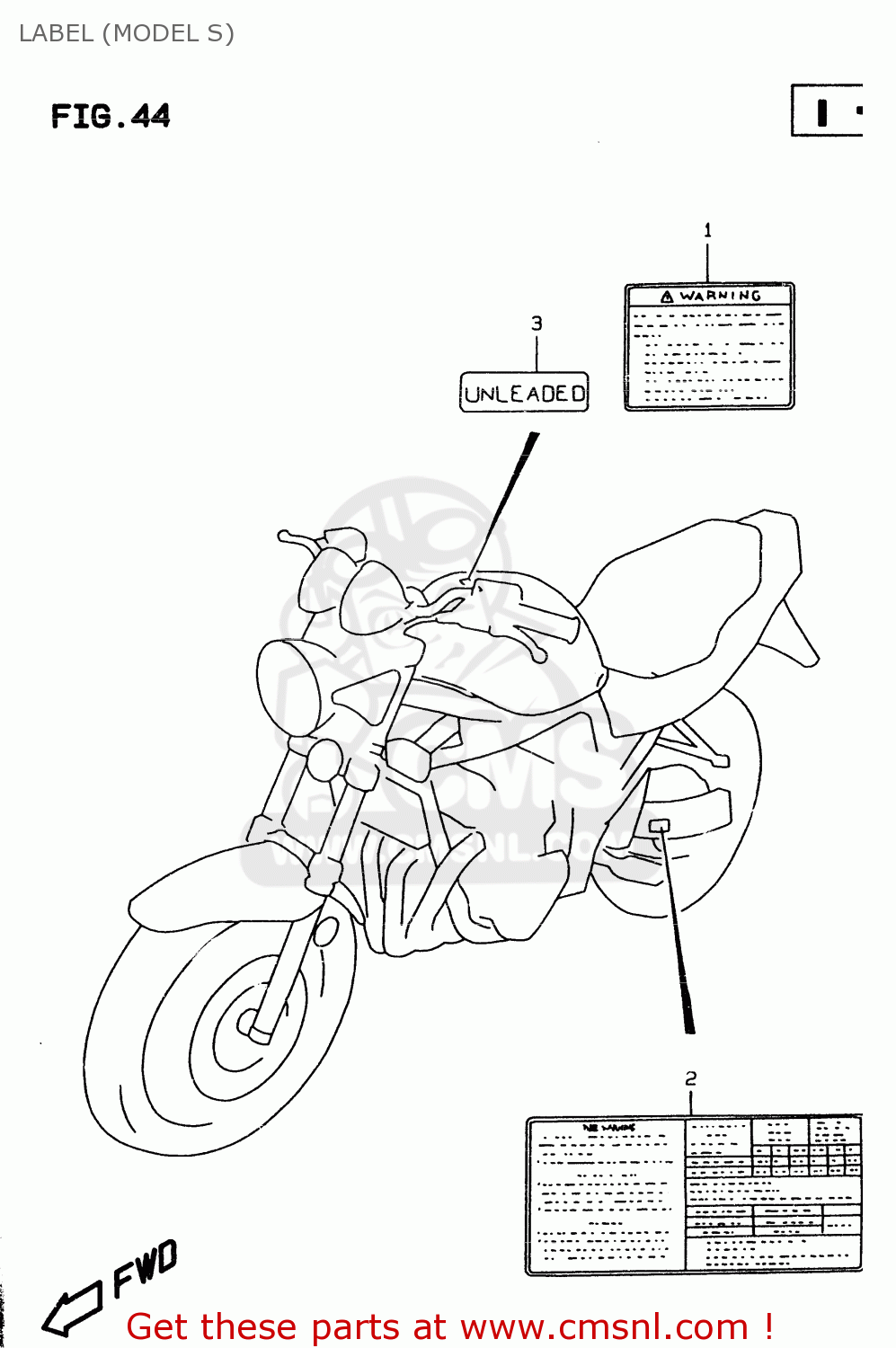 LABEL (MODEL S) GSF600 1999 (X) (E02 E04 E17 E18 E22 E25 E34) / P37