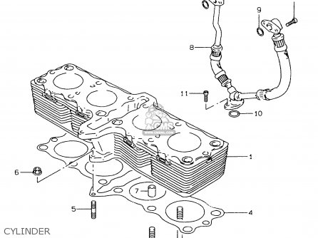 CYLINDER - GSF600S 1996 (T) (E02 E04 E17 E18 E22 E24 E25 E34)