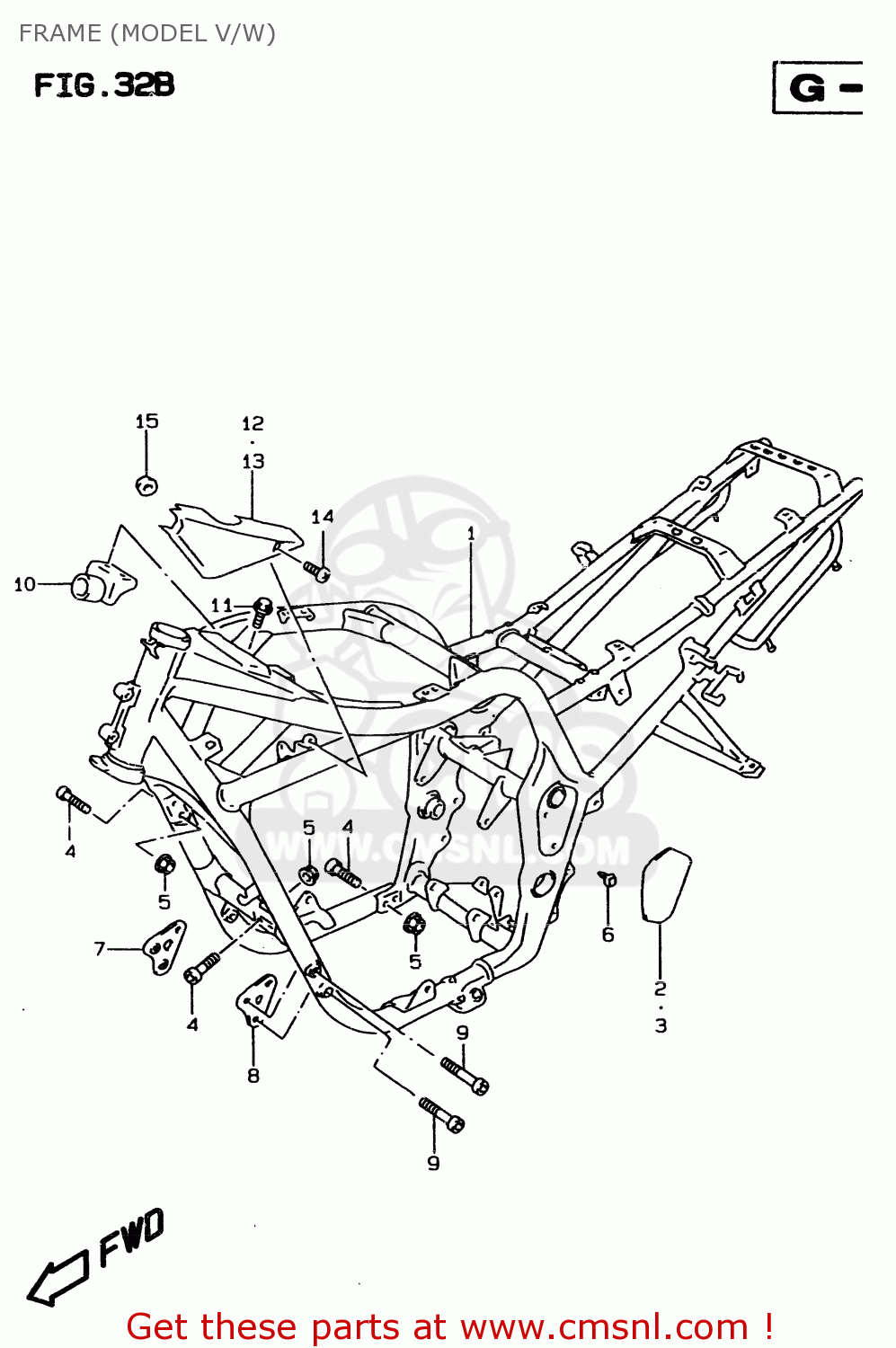 FRAME (MODEL V/W) GSF600S 1997 (V) (E02 E04 E17 E18 E22 E24 E25 E34)