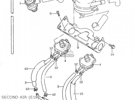 SECOND AIR (E18) - GSF600S 1997 (V) (E02 E04 E17 E18 E22 E24 E25 E34)