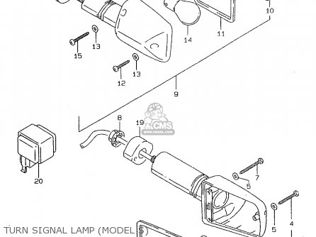 TURN SIGNAL LAMP (MODEL S) - GSF600S 1997 (V) (E02 E04 E17 E18 E22 E24 E25 E34)